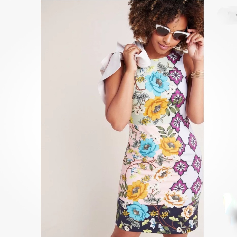 Anthropologie Maeve Lissa colorful floral dress, 6. - Picture 8 of 9